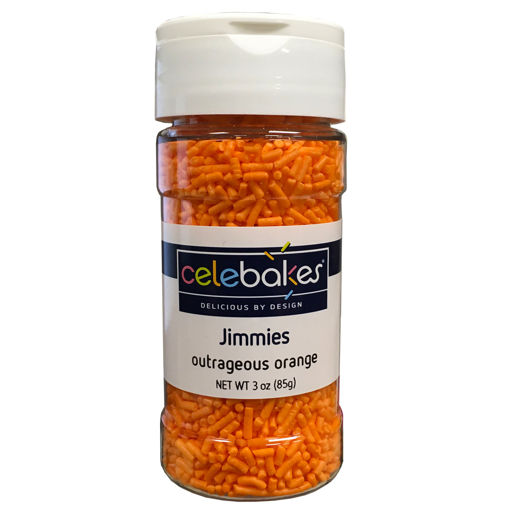 CK Jimmies Orange 3.2 oz/16oz CK Products Sprinkles - Bake Supply Plus