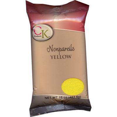 CK Nonpareils Bumblebee Yellow 3.8 oz/16 oz CK Products Sprinkles - Bake Supply Plus
