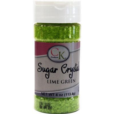 CK Sugar Crystals Lime Green 4 oz CK Products Sprinkles - Bake Supply Plus