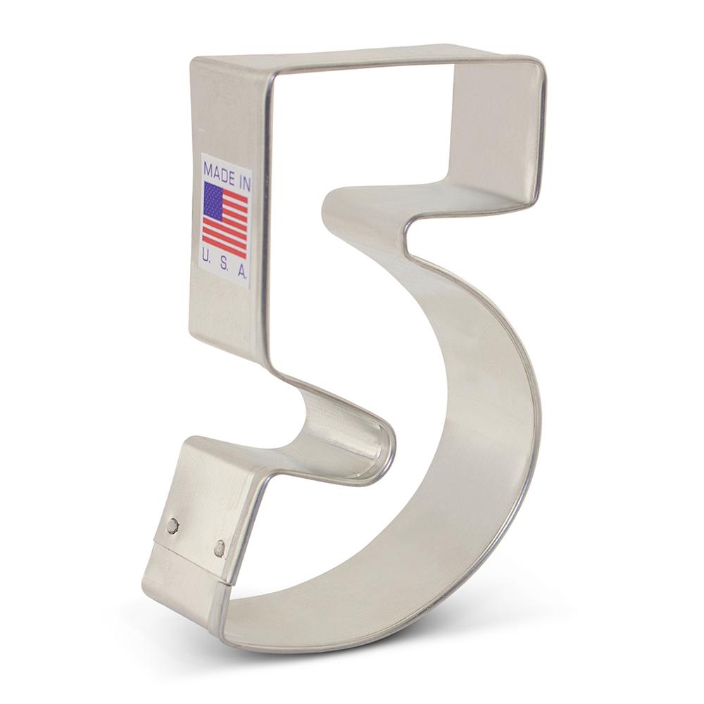 Number 5 Cookie Cutter Ann Clark Cookie Cutter - Bake Supply Plus