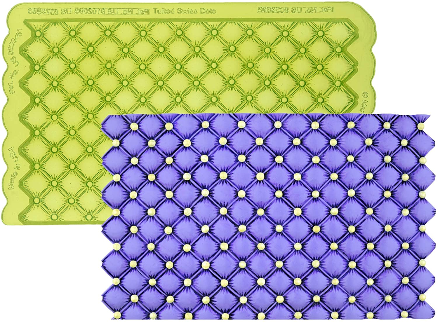 Tufted Swiss Dot 'Quilted' Simpress