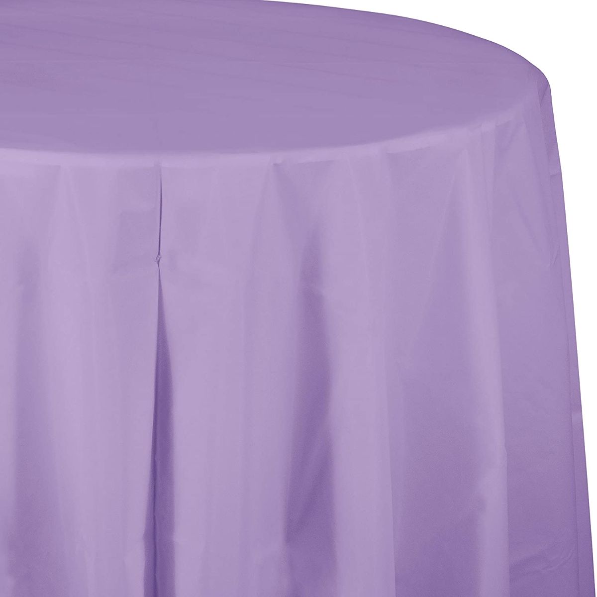 Creative Converting Round Plastic-Lined Tablecover