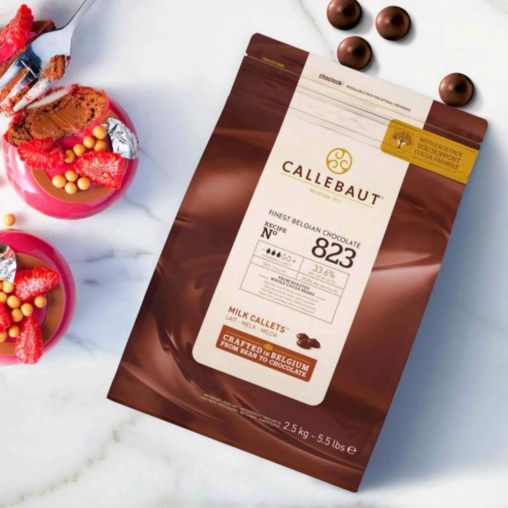 Callebaut Milk Chocolate N° 823 Callebaut Chocolate Melts - Bake Supply Plus