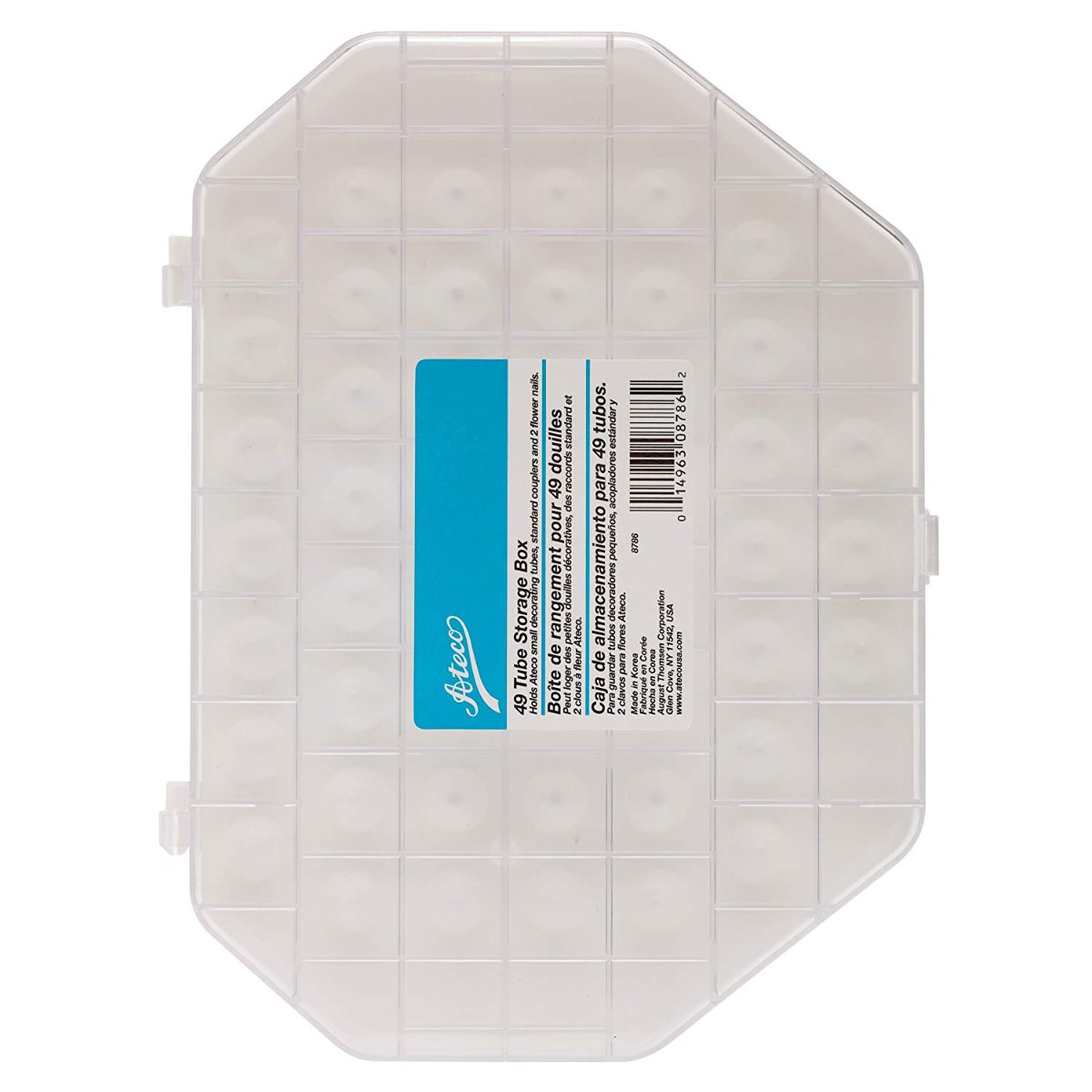 Piping Tip Storage Box - 49pc Small Ateco Piping Tool - Bake Supply Plus