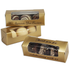 9Gold - 4 7/8 x 1 5/8 x 1 5/8 Gold Foil Golf Ball Boxes with Window