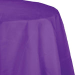 Creative Converting Round Plastic-Lined Tablecover