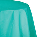 Creative Converting Round Plastic-Lined Tablecover