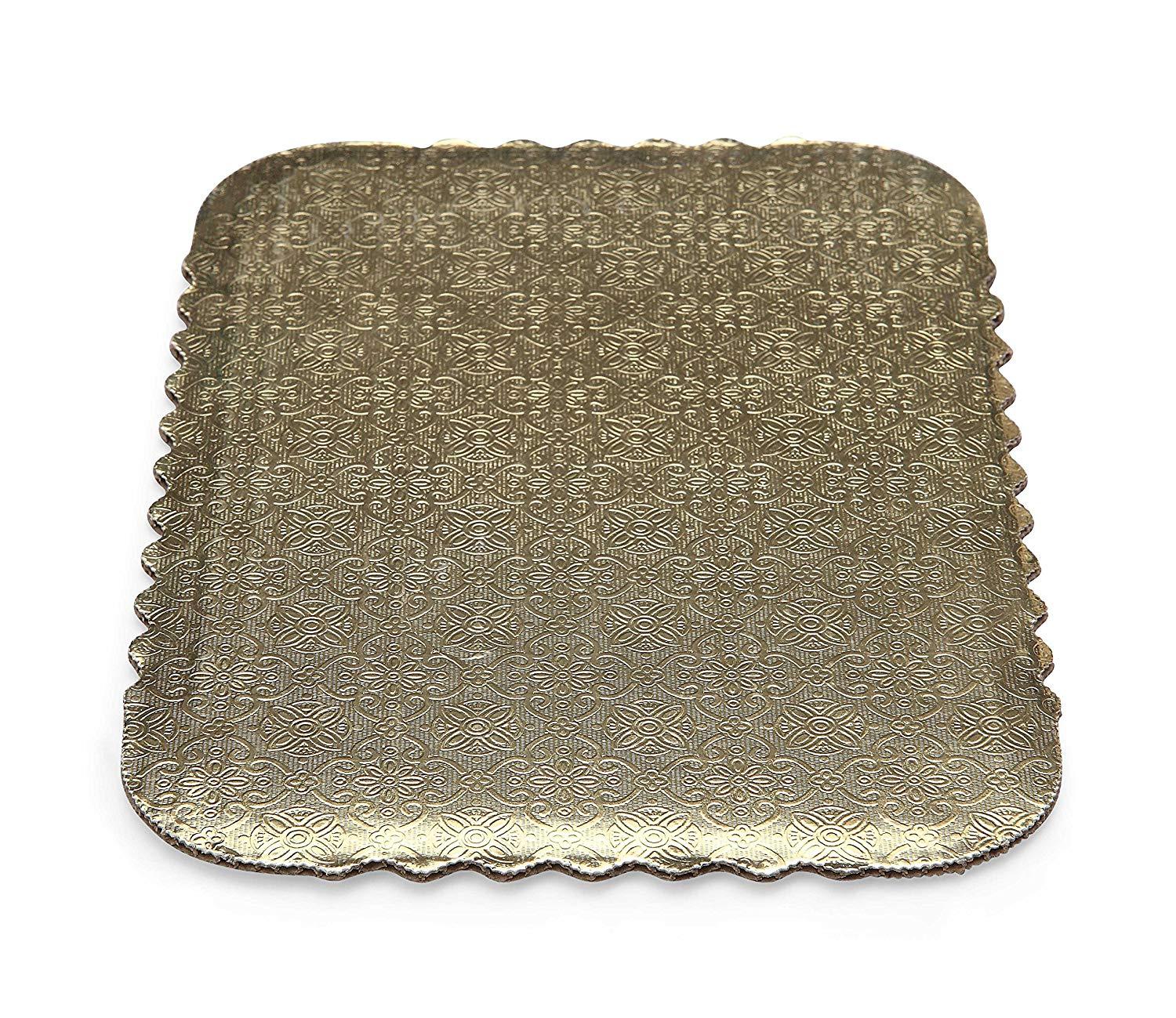 Gold Scalloped Sheet Cake Boards — All Sizes Whalen Packaging Cake Board - Bake Supply Plus
