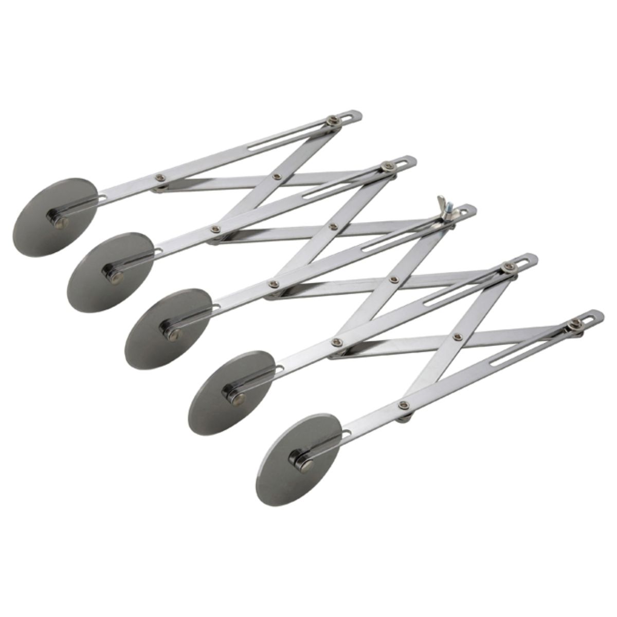 Winco 5 Wheel Dough Cutter, Stainless Steel