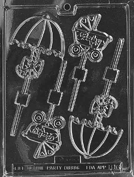 Carriage and Umbrella Lollipop