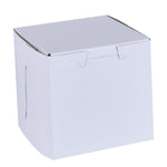 White Cake Boxes - 4x4x4 (Cupcake Box) Bake Supply Plus Box - Bake Supply Plus