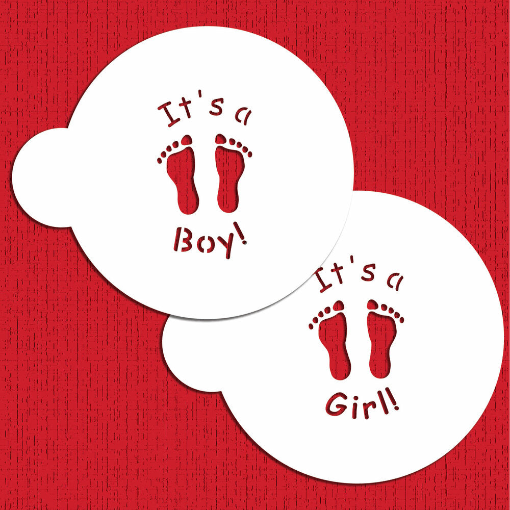 It is a boy/ girl Cookie Stencil