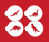Dinosaur Set Cookie Stencil