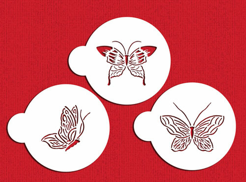 Butterflies Cookie Stencil