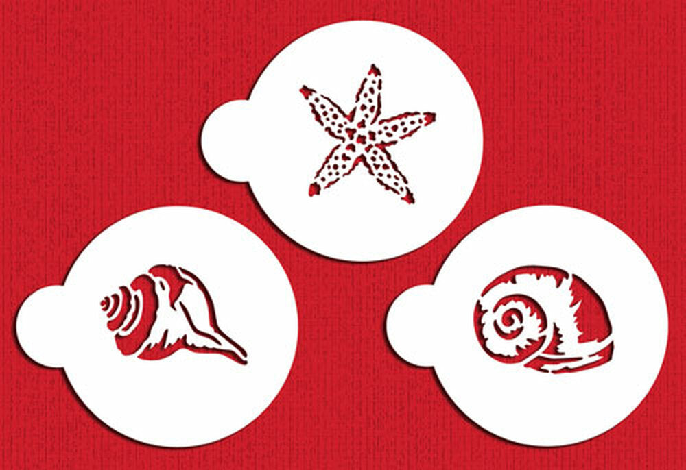 Shells Cookie Stencil