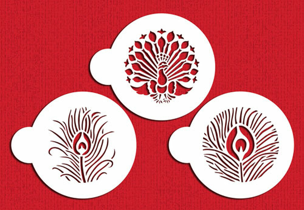 Peacock Cookie Stencil