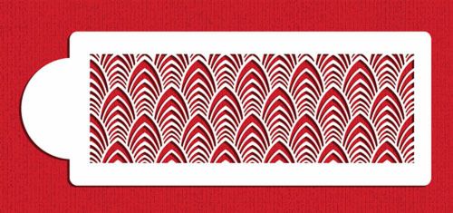 Martha Stewart Art Deco Fan Cake Stencil