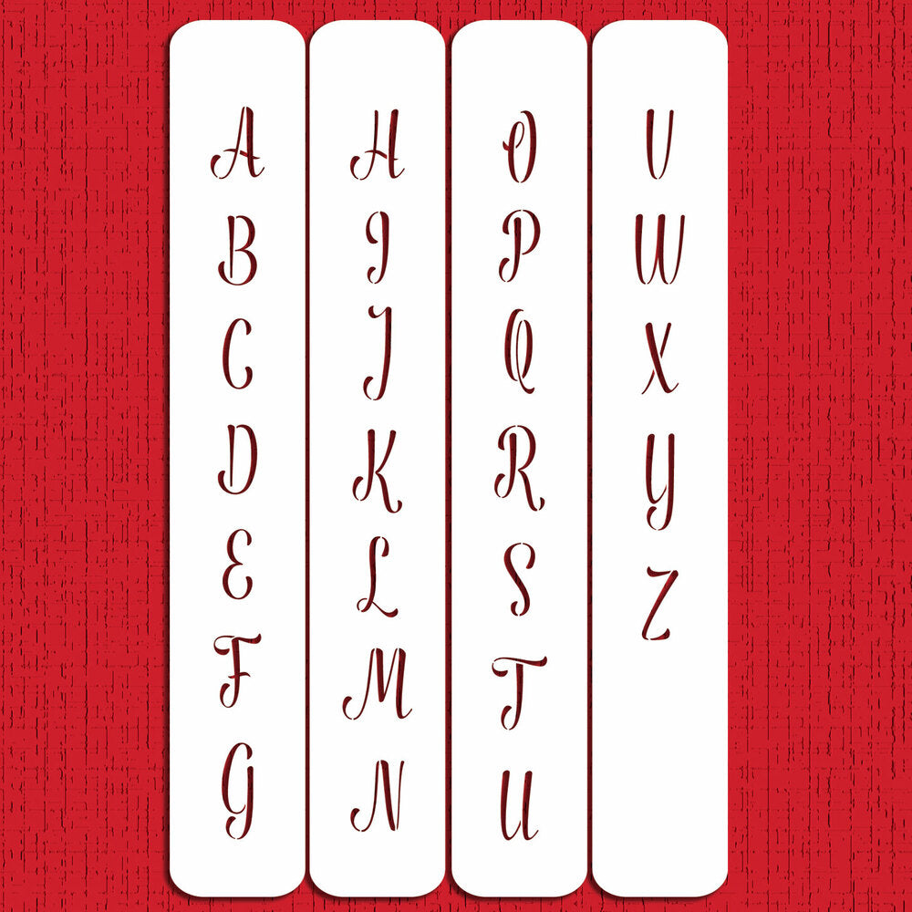 Modern 1.25' Monogram Cake Stencil