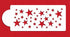 Scattered Stars Cake Stencil