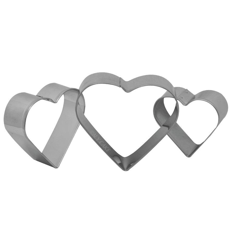 Heart Fondant Cookie Pastry Cutter Set