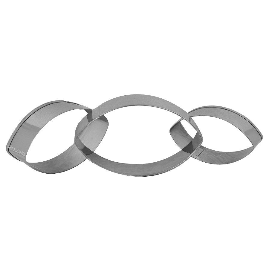 Oval Fondant Cookie Pastry Cutter Set