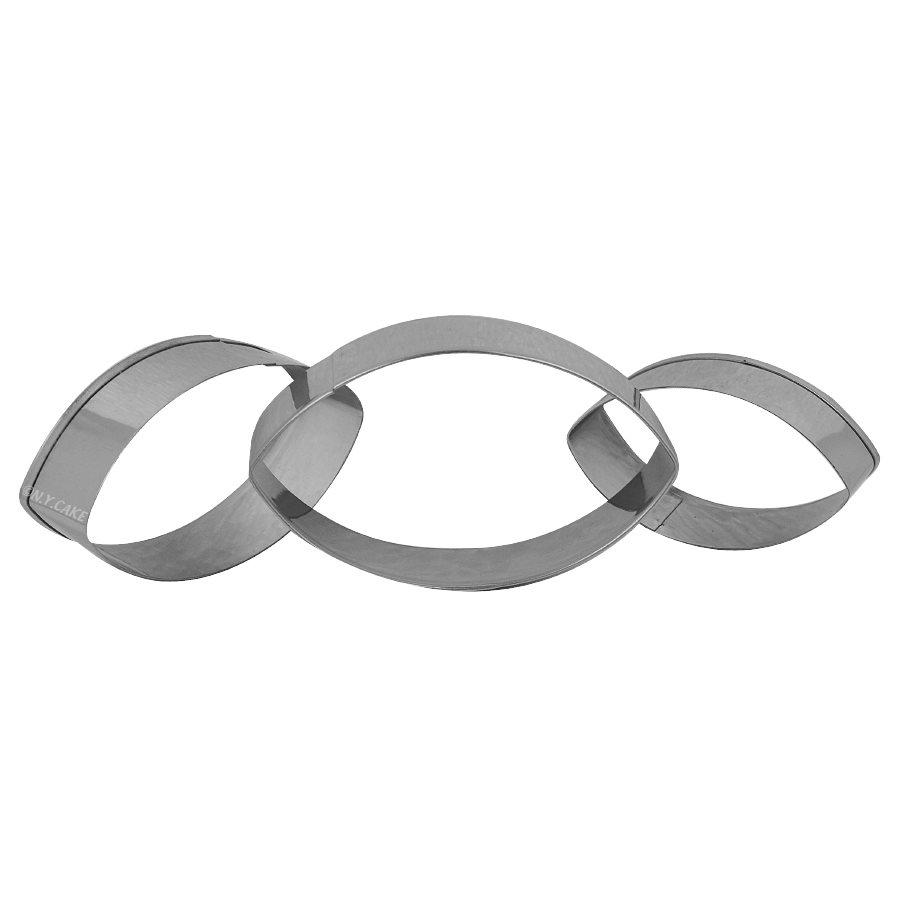 Oval Fondant Cookie Pastry Cutter Set NY Cake Fondant Cutter - Bake Supply Plus