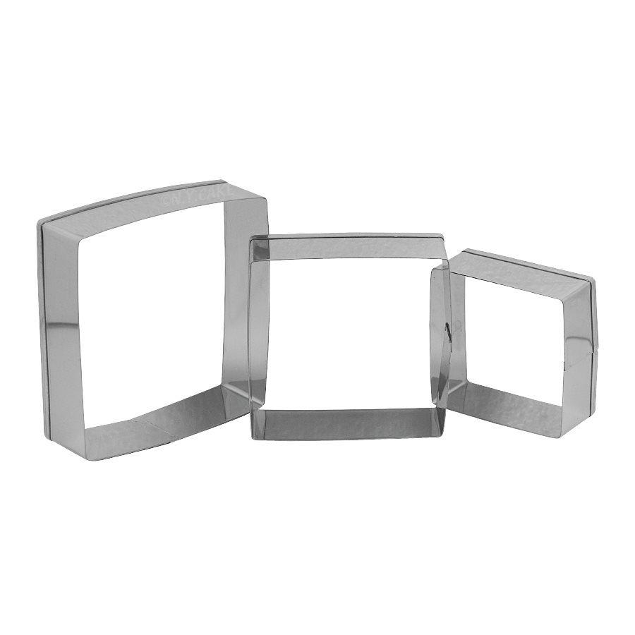 Square Fondant Cookie Pastry Cutter Set NY Cake Cookie Cutter - Bake Supply Plus