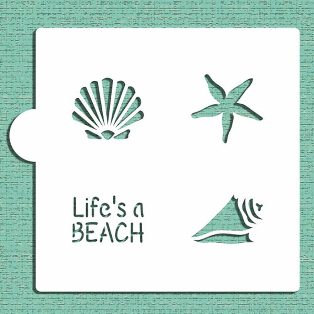 Life is a Beach Cookie Stencil