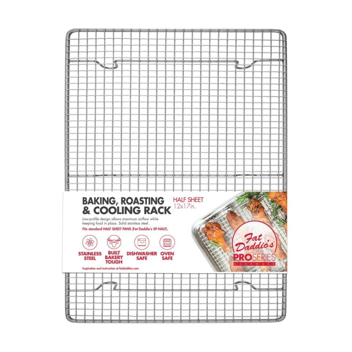 Cooling Rack and Baking Rack, Fits Quarter Sheet Pan, Stainless