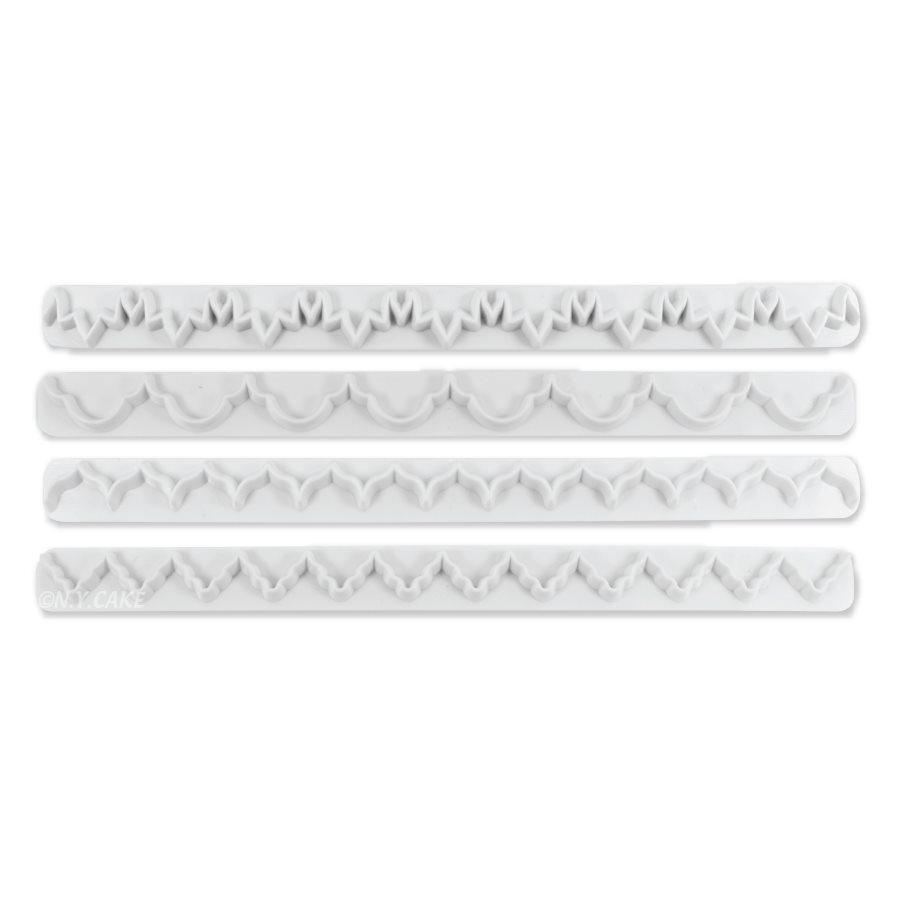 Swag Fondant Embossing - Set of 4 NY Cake Fondant Cutter - Bake Supply Plus