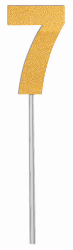 Number Cake Topper Diamond Gold