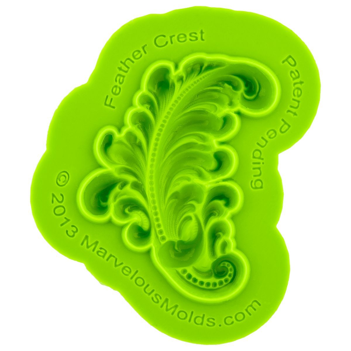 Feather Crest Mold Marvelous Molds Silicone Mold - Bake Supply Plus