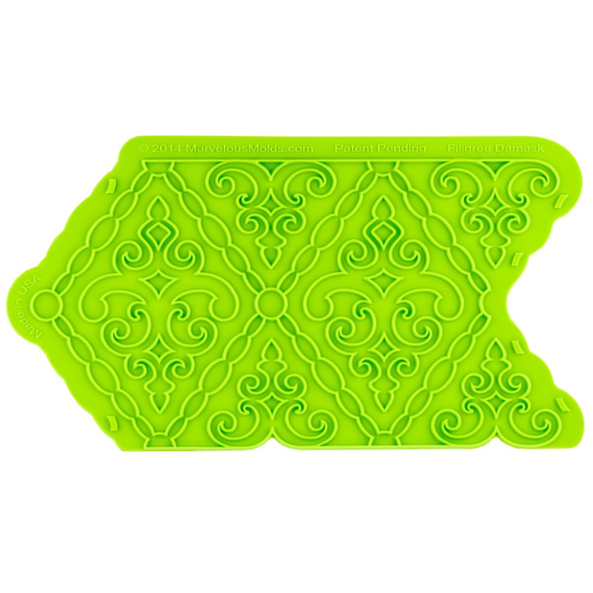 Filigree Damask Pattern Mold - Bake Supply Plus