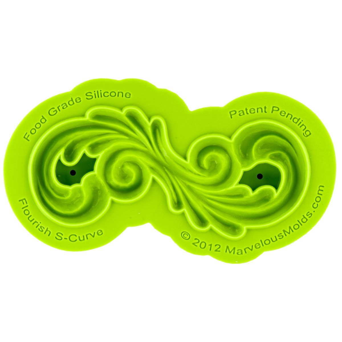 Flourish S-Curve Mold Marvelous Molds Silicone Mold - Bake Supply Plus