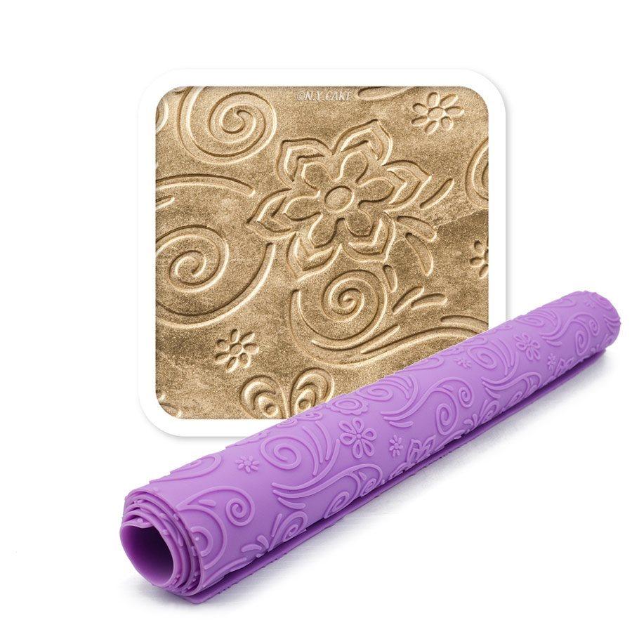 Spring Bloom Fondant Impression Mat NY Cake Impression Tool - Bake Supply Plus
