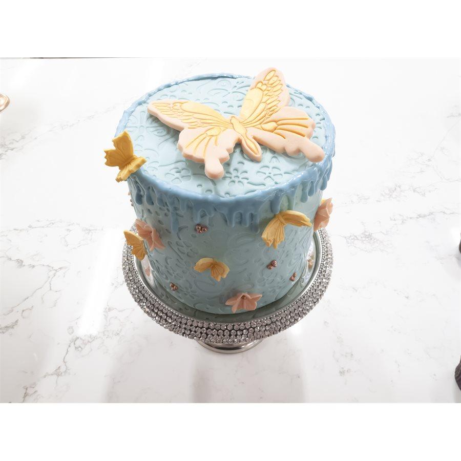 Butterfly Plastic Cutter & Embosser NY Cake Fondant Cutter - Bake Supply Plus