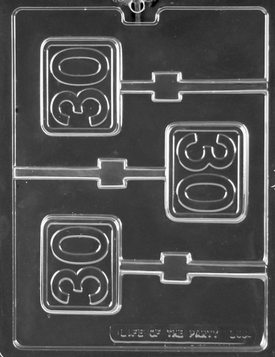 Number 30 Plain Lollipop