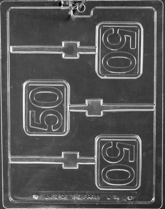 50th Box Plain Lollipop