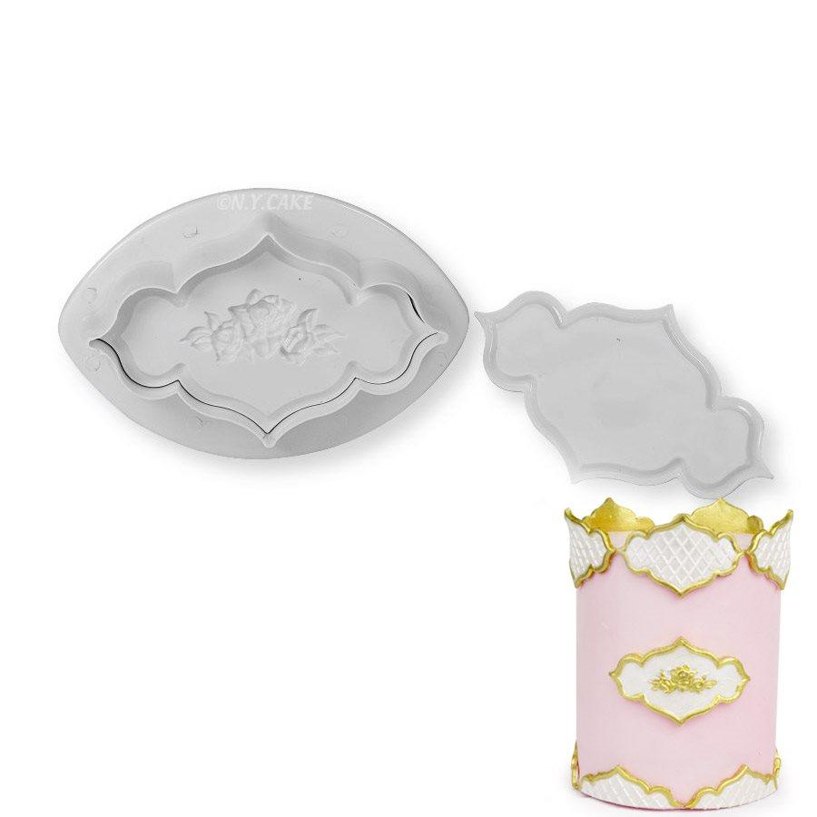 Rose Embossing Plunger Cutter NY Cake Fondant Cutter - Bake Supply Plus
