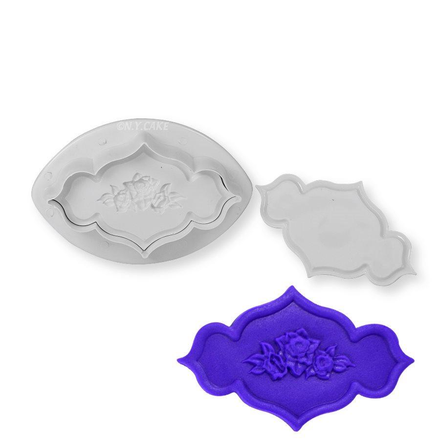 Rose Embossing Plunger Cutter NY Cake Fondant Cutter - Bake Supply Plus