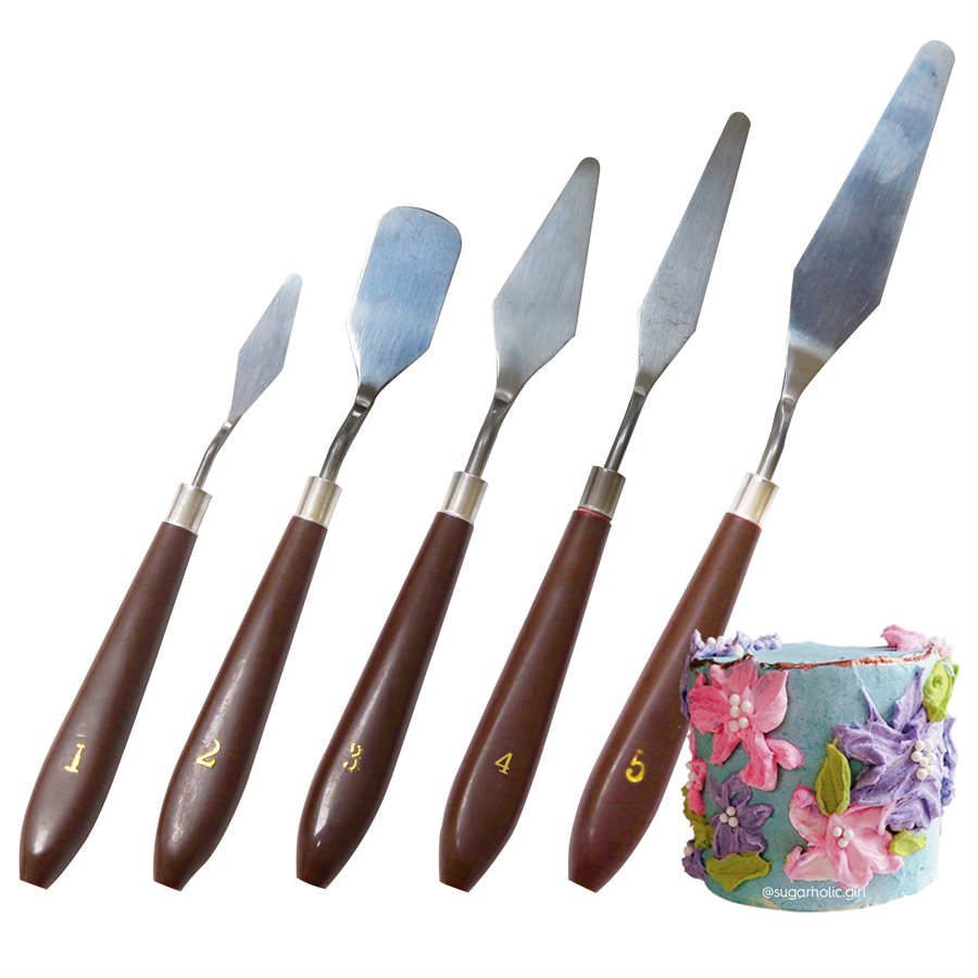 7 Pieces Large Painting Knives Stainless Steel Spatula Palette