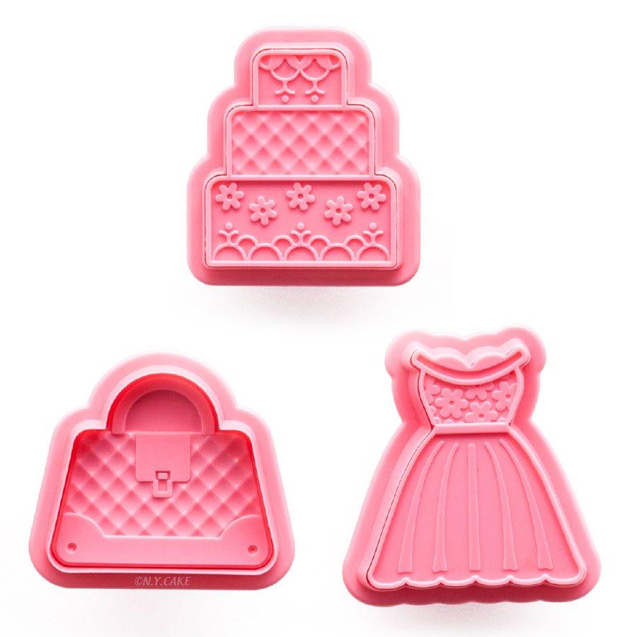 Fashionista Plunger Cutter Set NY Cake Fondant Cutter - Bake Supply Plus