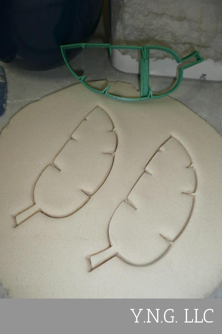 Fondant Cutter Banana Leaf Outline