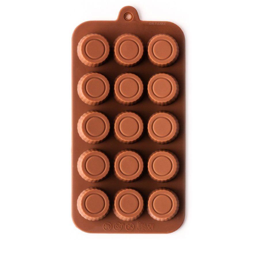 Peanut Butter Cup Silicone Chocolate Mold