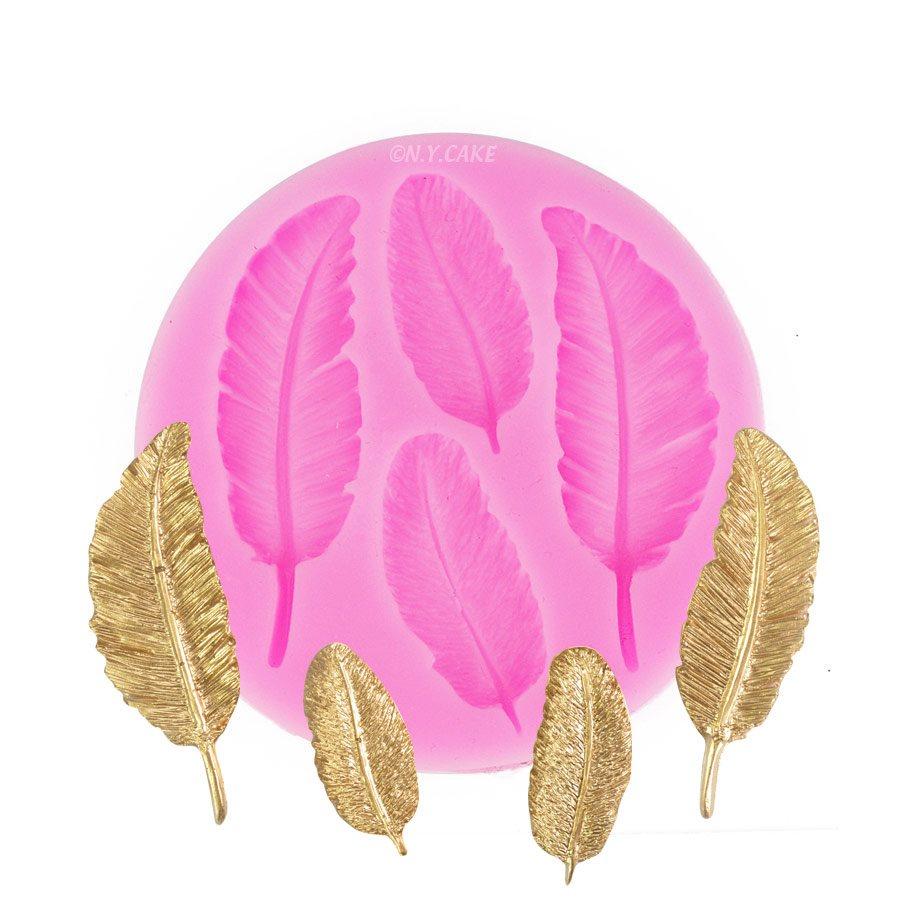 Feather Silicone Mold NY Cake Silicone Mold - Bake Supply Plus