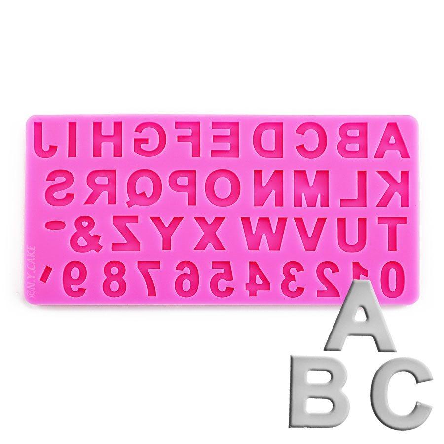 Uppercase Alphabet Silicone Mold NY Cake Silicone Mold - Bake Supply Plus