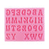 NY Cake Silicone Groovy Letter Alphabet Mold