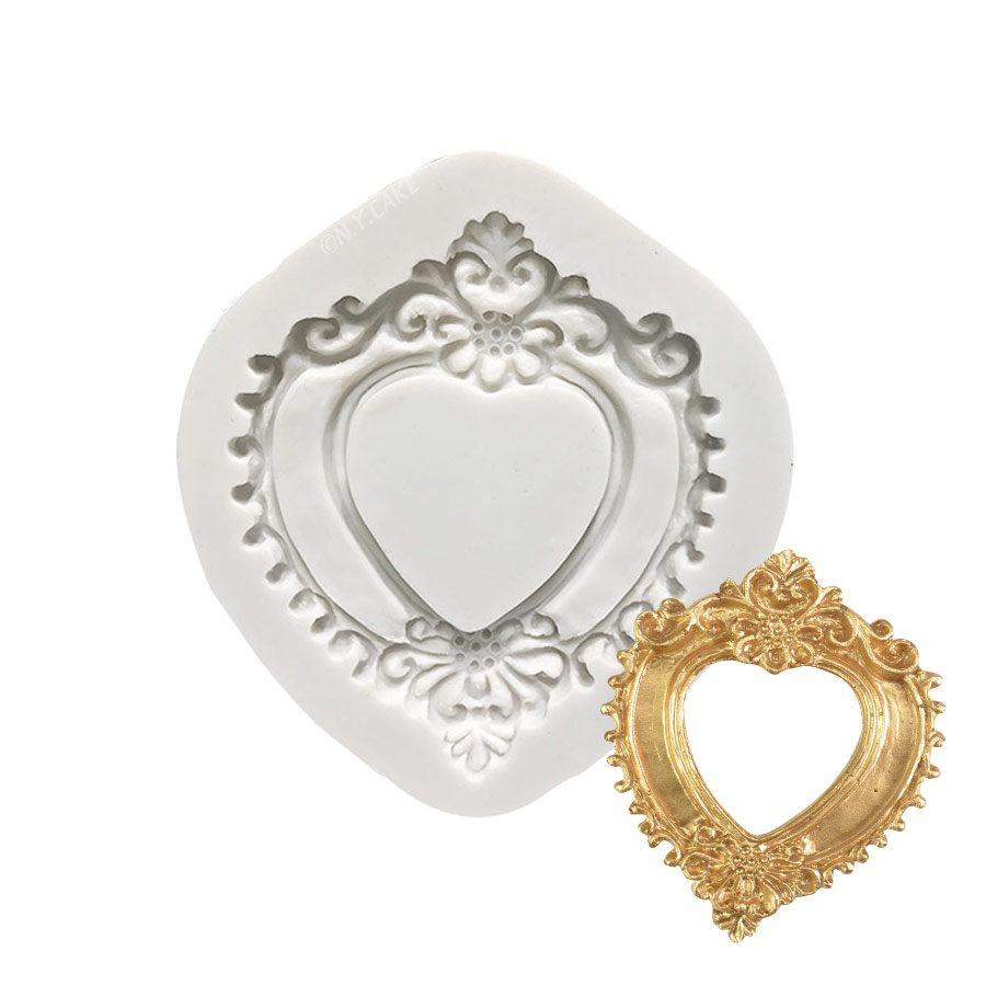 Heart Frame Mold NY Cake Silicone Mold - Bake Supply Plus