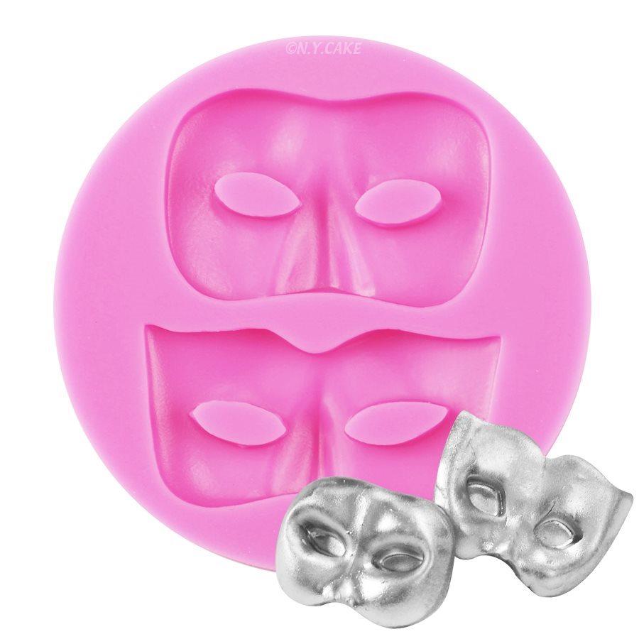 Venetian Mask Silicone Mold NY Cake Silicone Mold - Bake Supply Plus