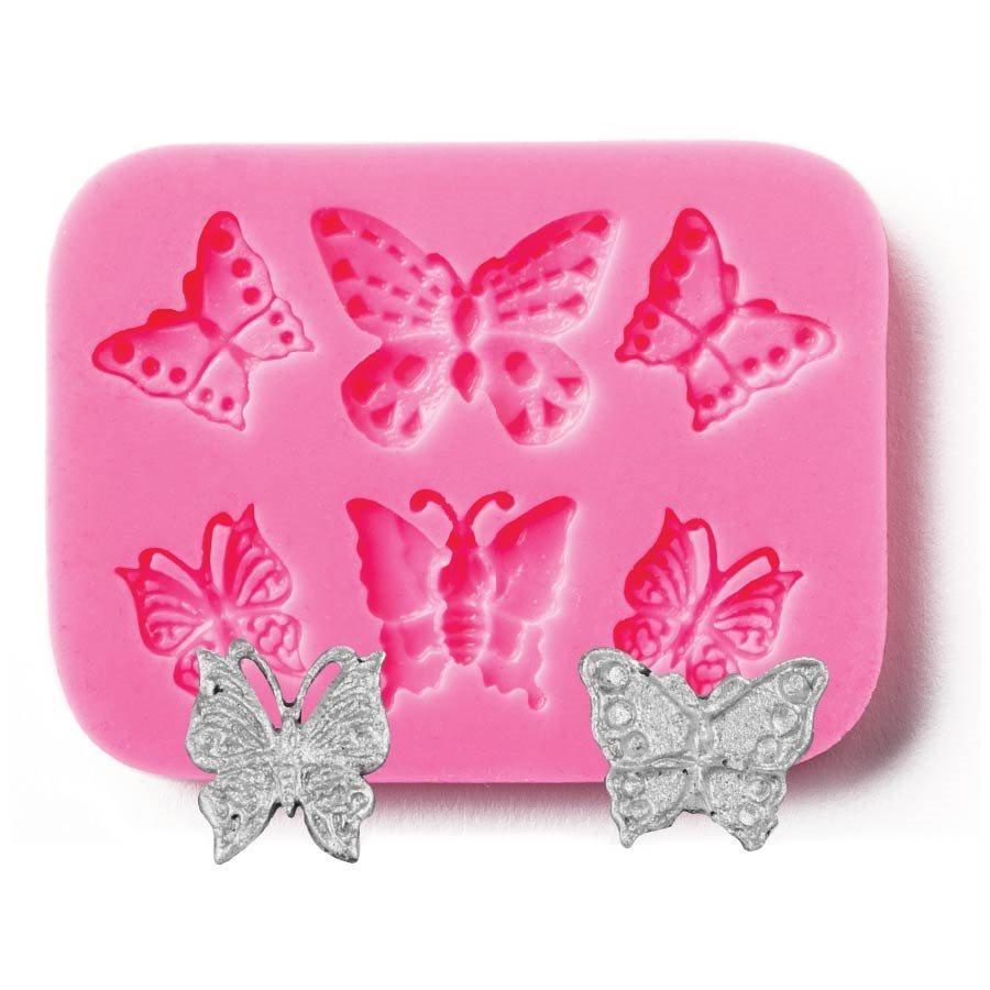 6 Even Butterfly Flyff decorative pattern silicone mold baking cake biscuit  texture print pad P1479 - AliExpress